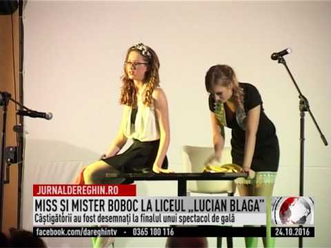 MISS ŞI MISTER BOBOC LA LICEUL „LUCIAN BLAGA” (2016 10 24)