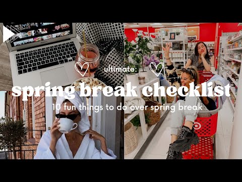 Aesthetic Spring Break Bingo To Try