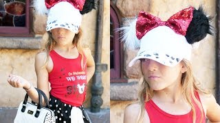 DIY 101 Dalmation Mickey Ears Disneyland Villain Cruella De-Ville Bounding with the Cricut