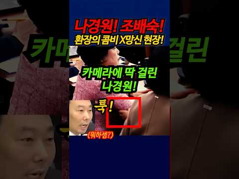 나경원! 조배숙! 환장의 콤비 X망신 현장! #shorts