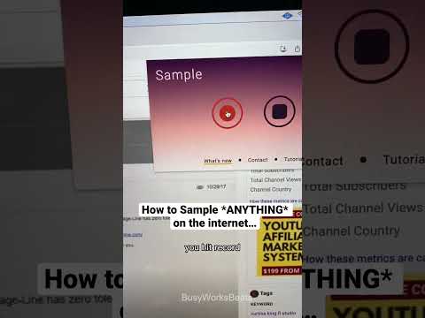 How to Sample *ANYTHING* on the internet…