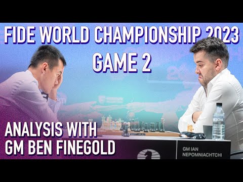 2023 World Chess Championship Analysis: Game 2
