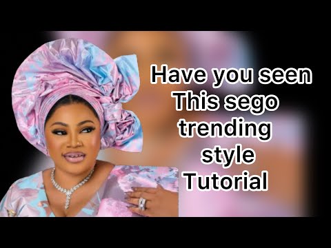 MOST CREATIVE SEGO GELE STYLE TUTORIAL 💃💃💃 pls comment n share if you find this helpful #gele