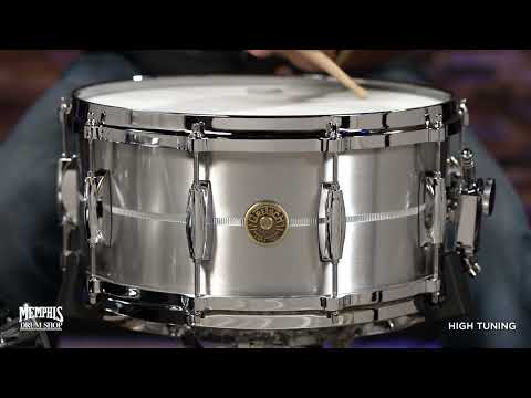 Gretsch 14x6.5 USA Custom Solid Aluminum Snare Drum with Micro-Sensitive Throw-Off  (G4164SAM)