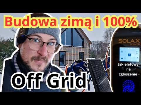 DOM BEZ PRĄDU Z SIECI – ZIMA, ŚNIEG, OFF-GRID 100% | Jak on to robi?!