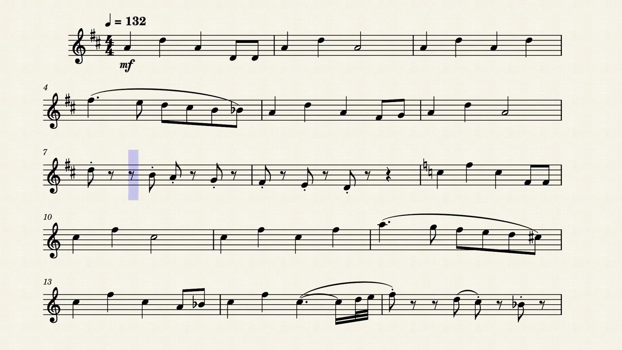 Jeopardy Theme, Arr. for Trumpet