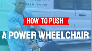 Can an Electric Power Wheelchair be pushed manually?