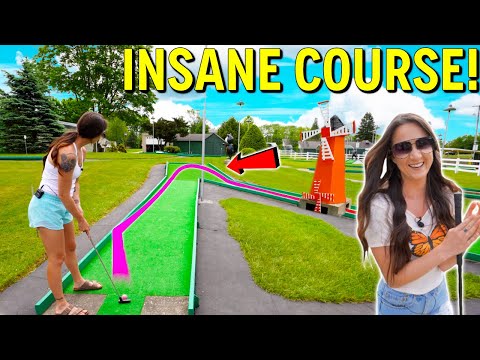 MUST PLAY Old School Mini Golf Course! - Crazy Hard Course!