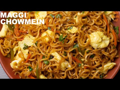 The Best Maggi Chowmein Recipe ! Maggi Egg Chowmein Street Style