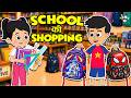 School Shopping Back To School Shopping Challenge Cartoon Moral Story PunToon Kids