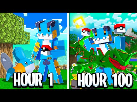 I Spent 100 Days In Minecraft Pixelmon: A Movie!