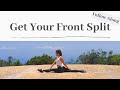 Get your FRONT SPLIT in 12 mins! Follow along! Easy stretch! - Stella Mak Yoga