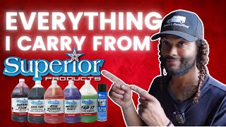 All The Superior Products Chemicals I Carry For Detailing