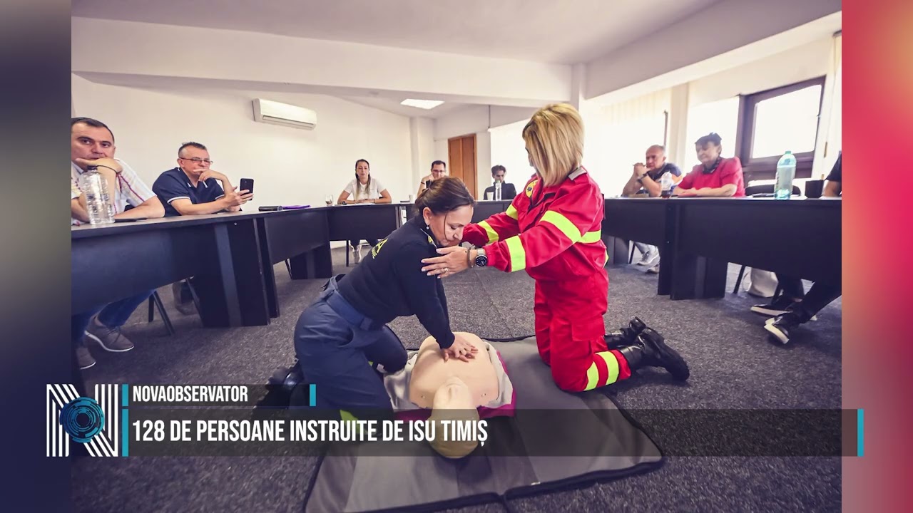 128 de persoane instruite de ISU Timiș