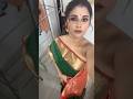Grwm In A BLOUSE Illatha SAREE🫶 Green Red Saree For This Onam Onam2025 Getreadywithme