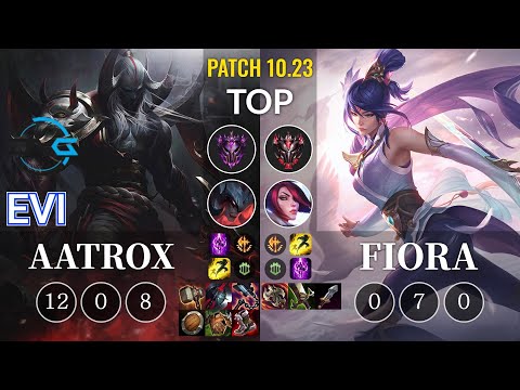 DFM Evi Aatrox vs Fiora Top - KR Patch 10.23