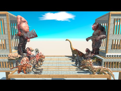⚡King Headless Hulk vs King Goro The Giant on Arena   - 🦖 Animal Revolt Battle Simulator 🦕