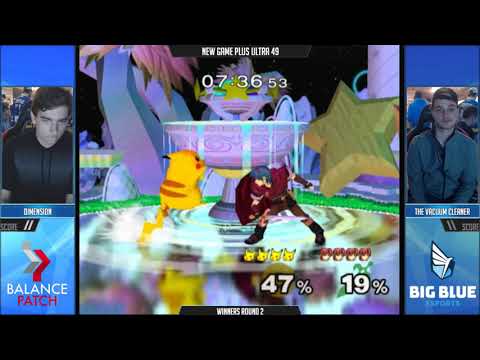 NGPU 49 SSBM - Dimension (Marth) vs. The Vacuum Cleaner (Pikachu) - Melee WR3