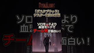 ダスクブラッドはチーム戦が楽しい【テスター初日の感想】