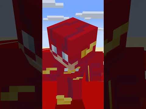 Sonic vs Flash. Who is faster? #minecraft #sonic #flash