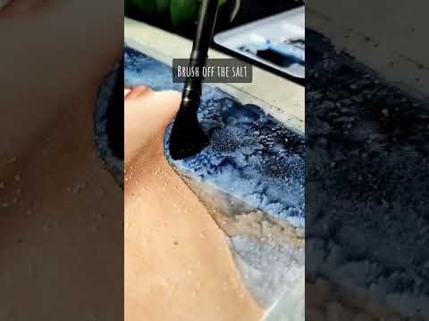 Watercolor and salt technique tutorial