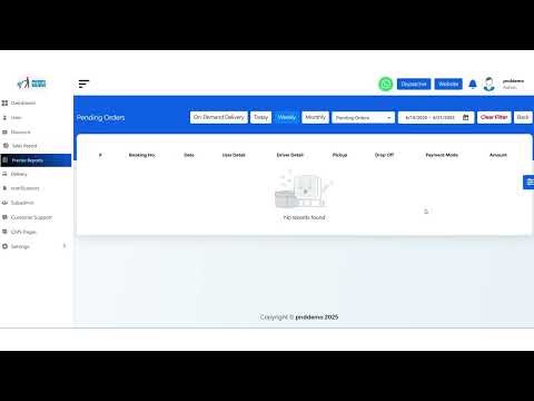 How to Access Precise Order and User Reports from Pickup&Delivery Panlel