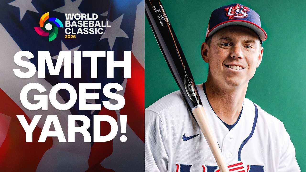 Will Smith homers for Team USA! (World Series hero ready for the World Baseball Classic!)