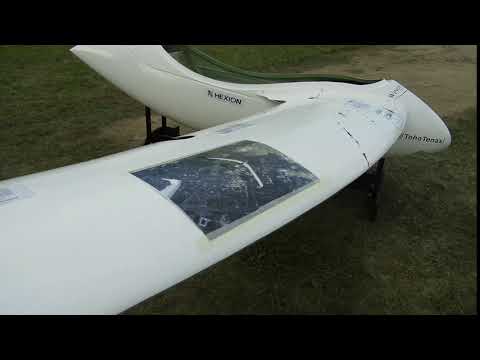 ILA2018 - AkaFlieg München Flying Wing Glider Test Article After Stress Test