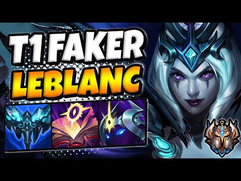 T1 Faker Leblanc MID vs Yasuo - Patch 11.21 Ranked Challenger EUW ✅