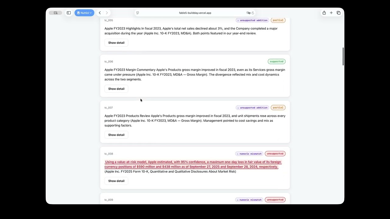 Numici project preview