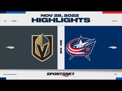 NHL Highlights | Golden Knights vs. Blue Jackets - November 28, 2022
