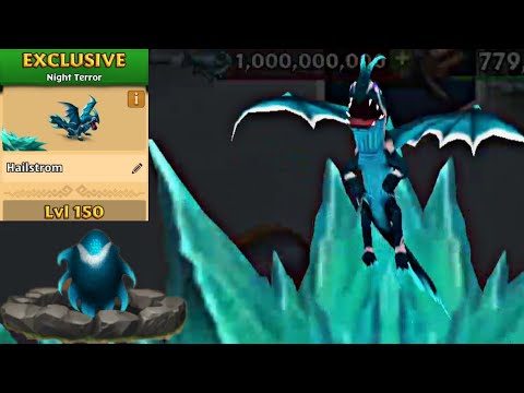 HAILSTROM Max Level 150 Titan Mode - New Exclusive Night Terror - Dragons:Rise of Berk