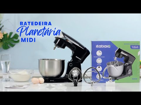 Video thumbnail of Batedeira Planetária Midi Itatiaia 1000W 12 Velocidades 4,5 Litros 220V