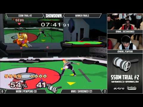 SSBM Trial #2 - Winner Finals: MIOM|PewPewU (Fox) v MMG|Shroomed (Sheik)