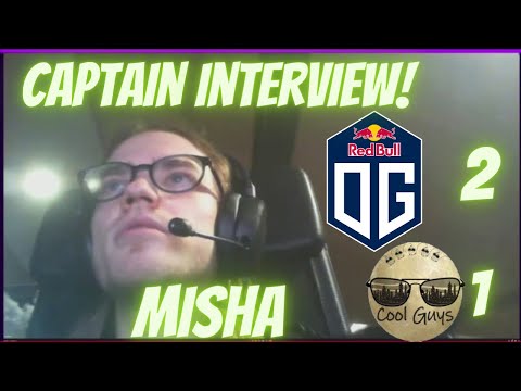 Misha Interview Winner After Game OG VS COOLGUYS - DPC WEU 2021/22 Tour 1: Division I DreamLeague