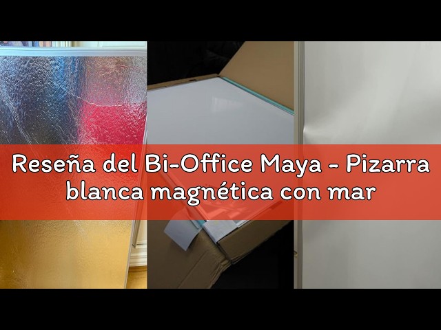 Vídeo relacionado con Bi-Office Maya - Pizarra Mixta Magnética y Corcho, Marco de Aluminio, 90 x 60 cm