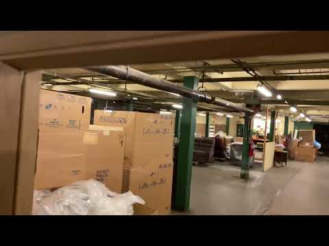 EPIC FAIL: Unknown hydraulic freight elevator at Arthur F. Schultz. Erie, PA