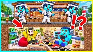 回転寿司の下に秘密部屋を作ってアルバイトをサボりまくる！！【まいくら / マインクラフト】