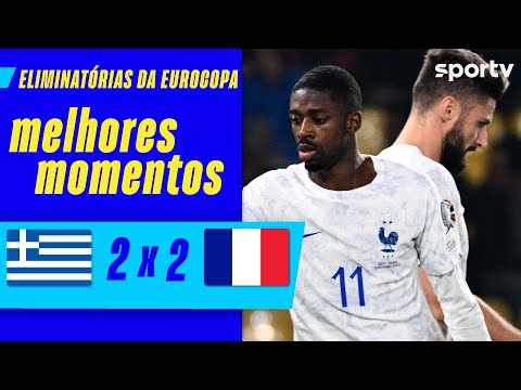 Gols e lances de Grécia x França