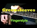 GREENSLEEVES: Fingerstyle Guitar Lesson + TAB ...