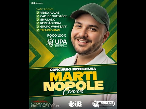 CONCURSO MARTINÓPOLE-CE | AULÃO DE PORTUGUÊS (UPA)