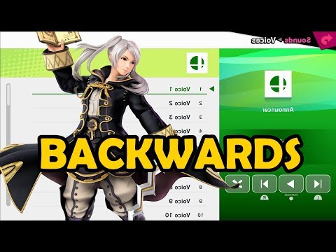 Robin (Female) Voices BACKWARDS - Super Smash Bros Ultimate