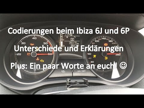 SEAT IBIZA 6J + 6P | Codierungen - Unterschiede und Erklärungen
