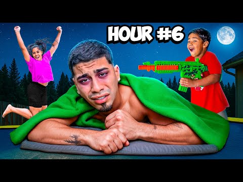 LAST TO LEAVE THE TRAMPOLINE WINS!