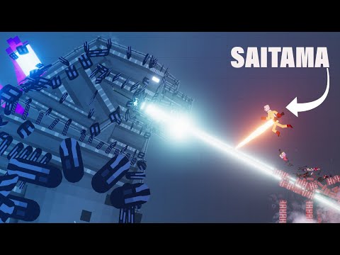 Godzilla vs Saitama in People Playground - People Playground 1.22 Beta