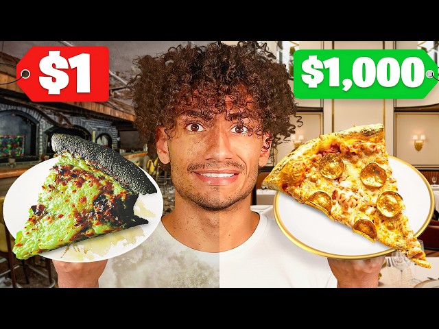 $1 Pizza VS $1,000 Pizza! SDDEFAULT Thumbnail