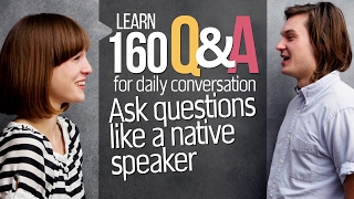 Learn Basic English Questions & Answers for Conversation - English speaking practice for beginners.