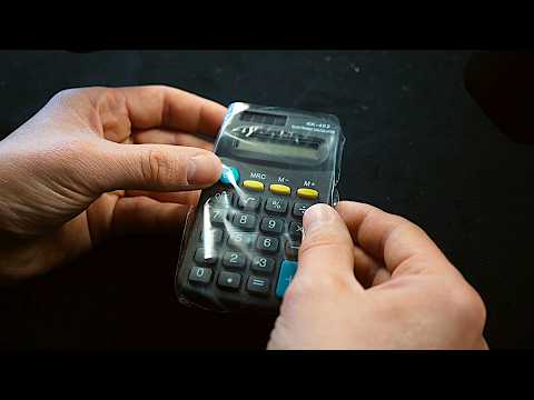 ASMR 30 min of messing around with $1 calculator (no talking pure sounds)