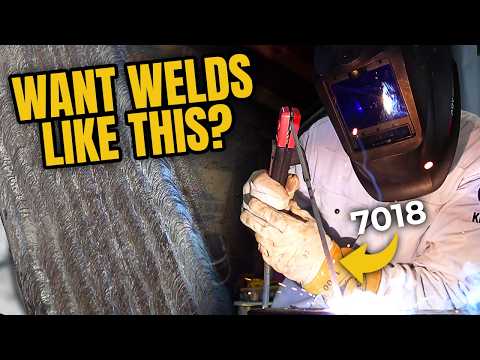Perfect Straight Beads Stick Welding With 7018