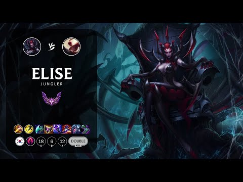 Elise Jungle vs Lee Sin - KR Master Patch 13.17